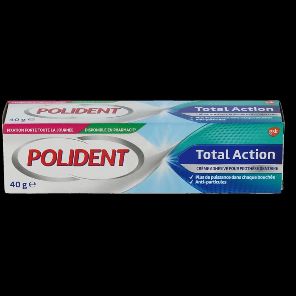 Polident Total Action Creme Adhesive 40G