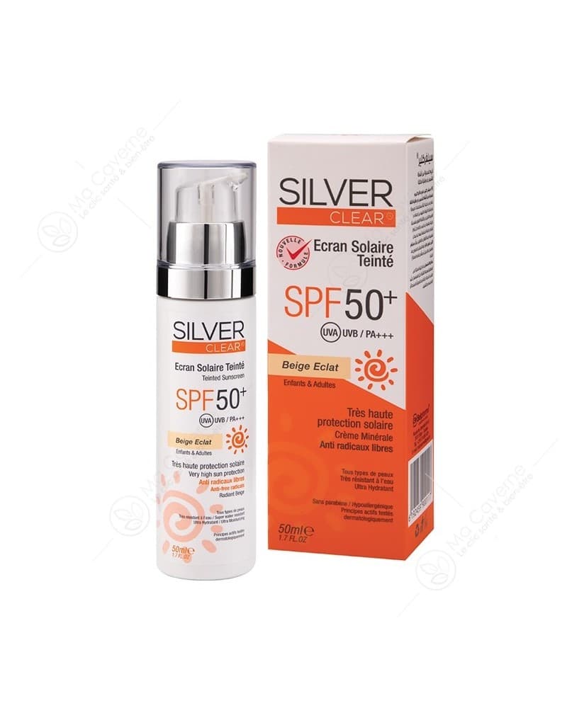 Silver Clear Ecran Solaire Teinte 50ML