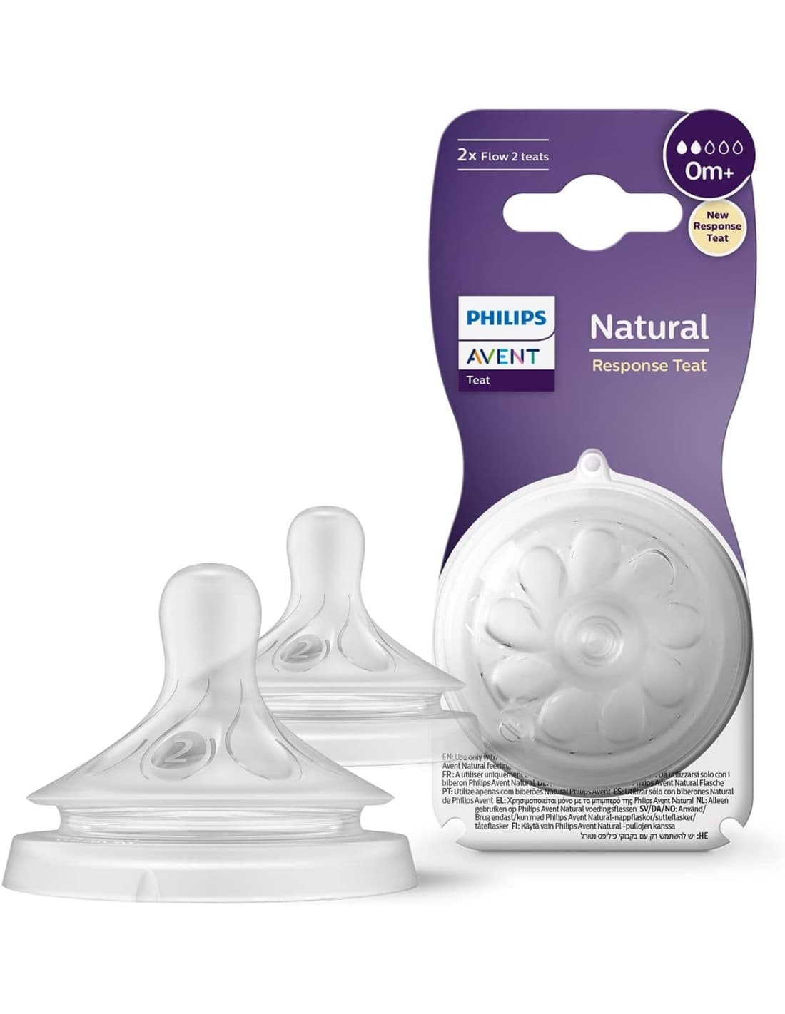 Avent 961/102 Tetines Naturel Response X2 0 Mois