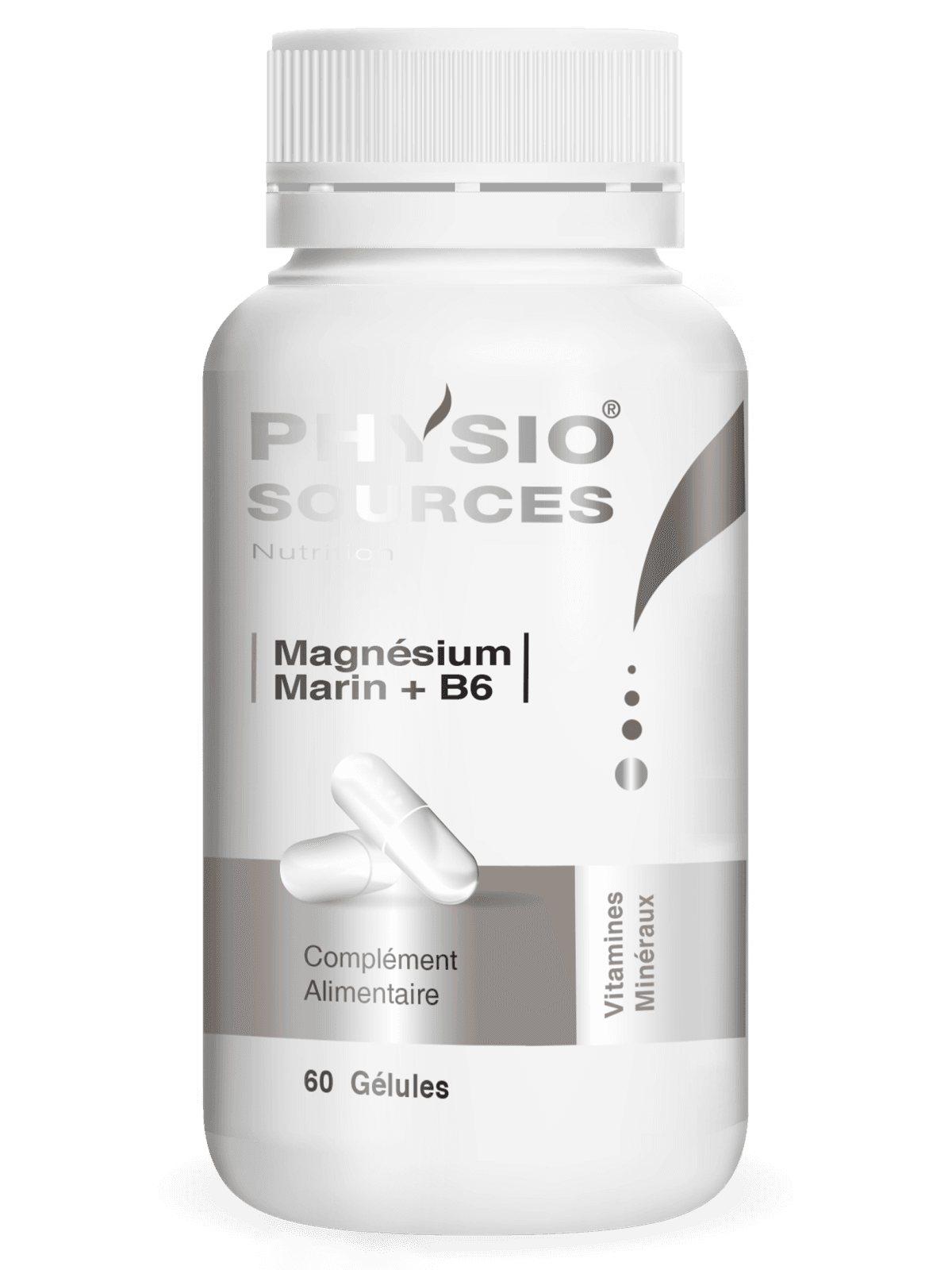 Physiosources Magnesium Marin+vit B6 60 Gelules