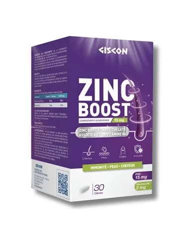 Zinc Boost Zinc Bisglycinate 30 Gelules