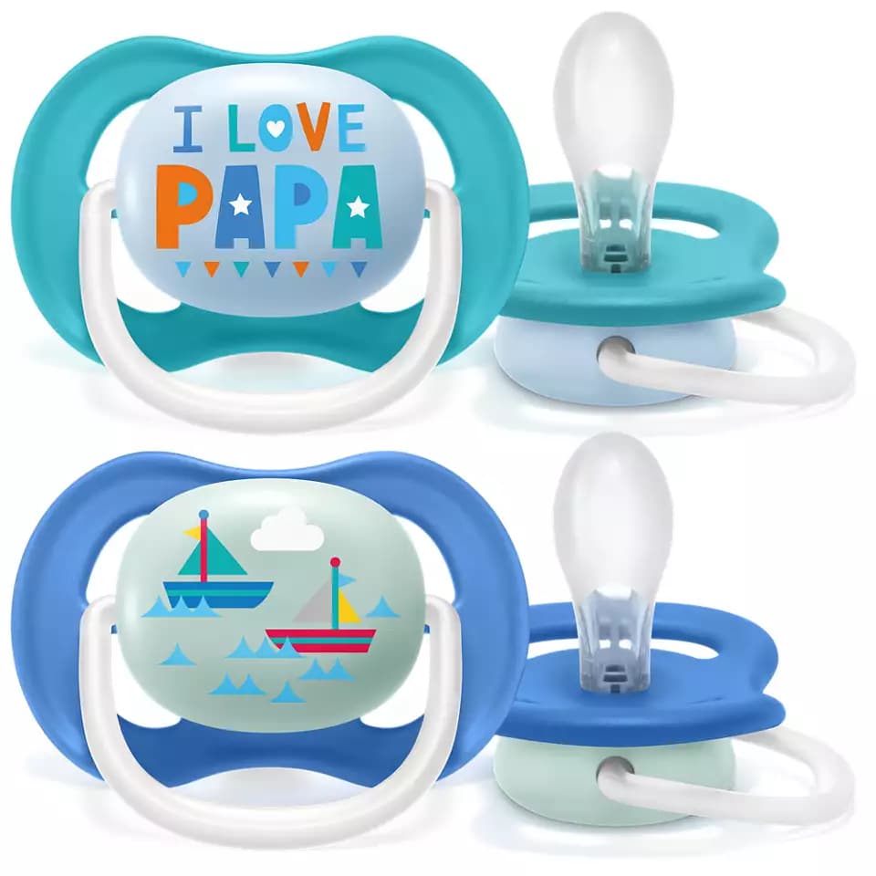 Avent Sucette 6-18M Ultra Air Happy Lot de 2 SCF080/03