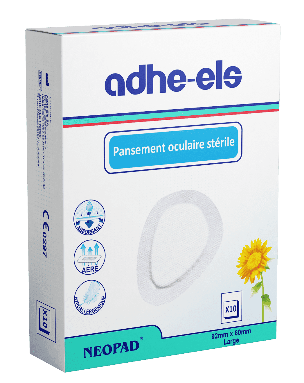 Adheels Neopad Pansement Oculaire Sterile Medium