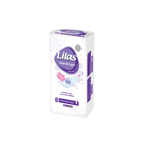 Lilas Serviettes Maternite Super Pharmacie 15 Pieces