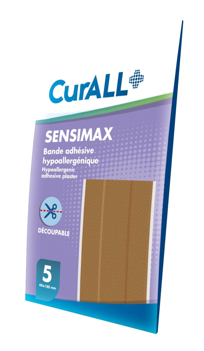 Curall Sensimax Strips Pansement Hypoallergénique Boite de 5 60x100mm