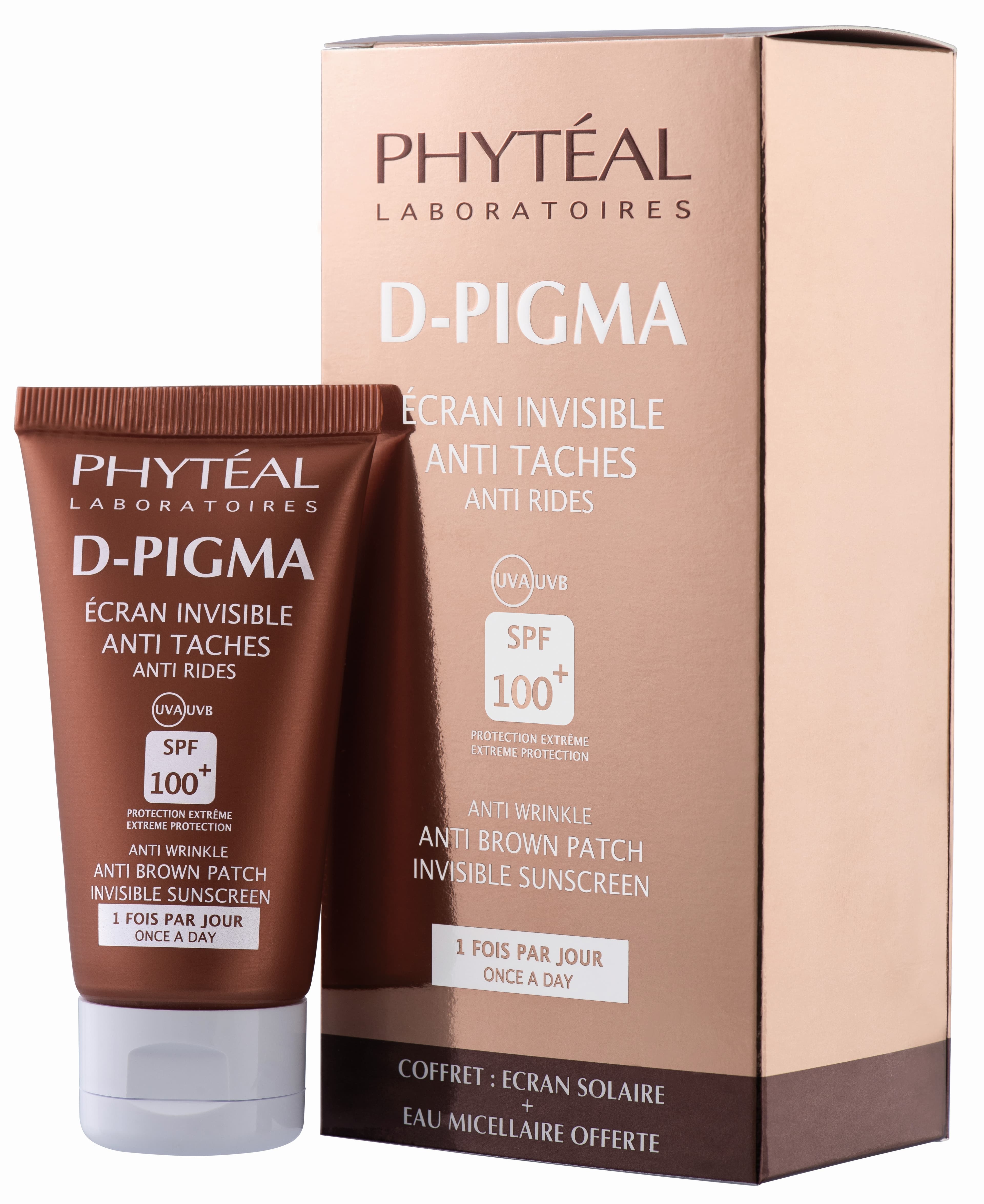 Phyteal Dpigma Ecran Invisible Coffret Spf 100+, 50 Ml+