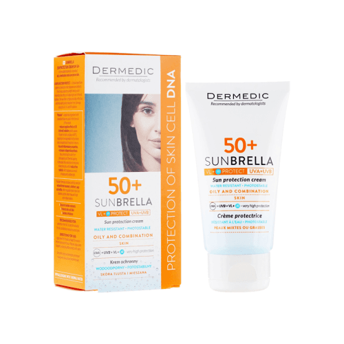 Dermedic Sunbrella Ecran SPF50+ Peaux Mixtes a Grasses 50ML