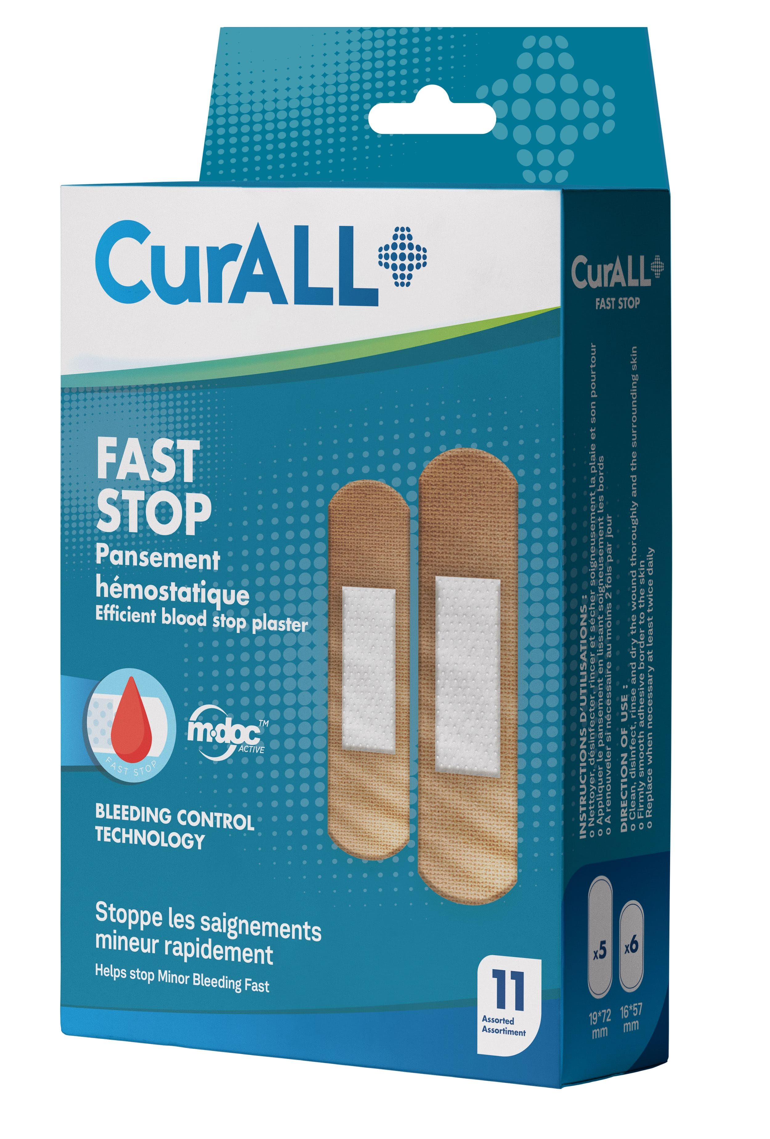 Curall Fast Stop Pansement Hemostatique BT 11