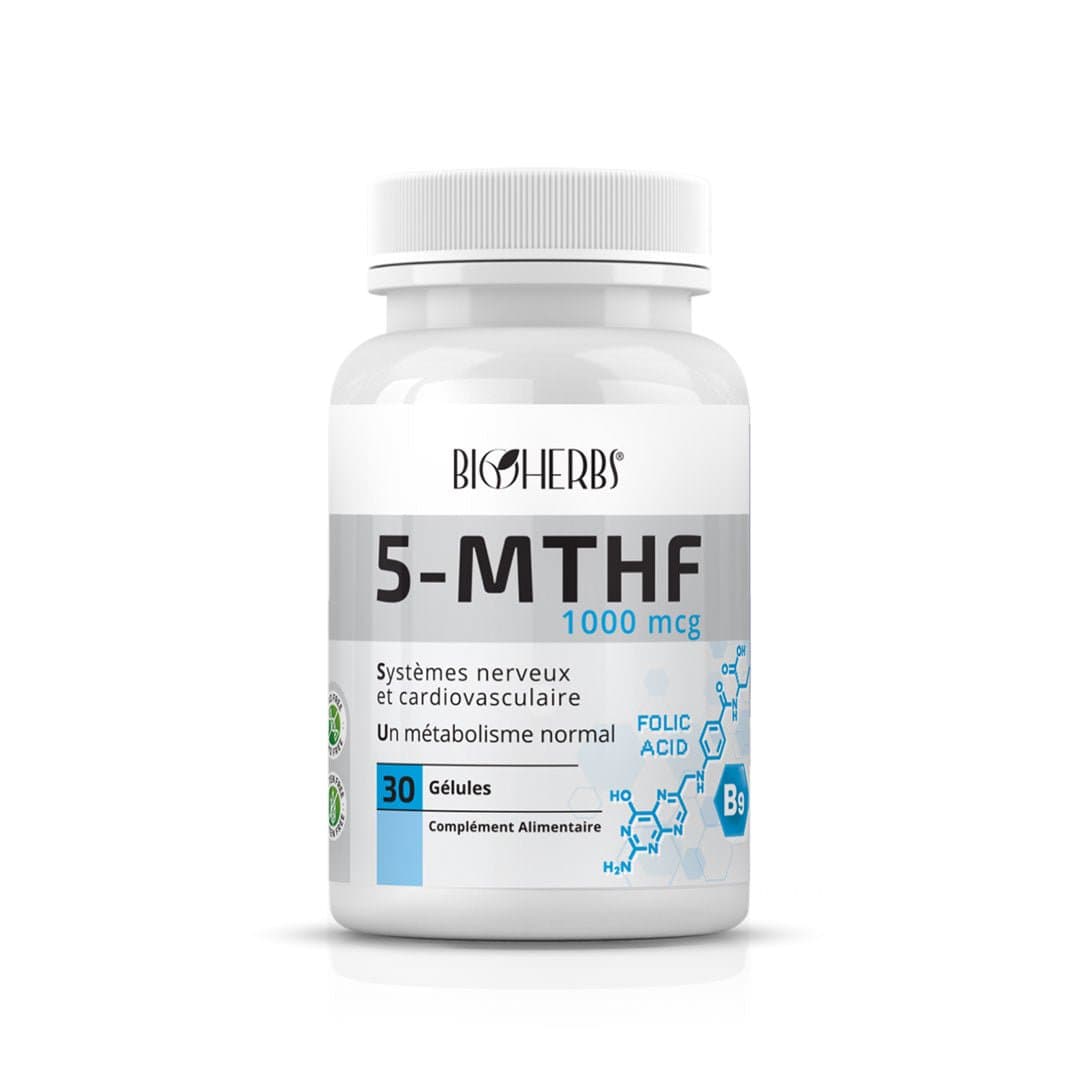 Bioherbs Vitamine B9 5 Mthf 1000mcg BT 30
