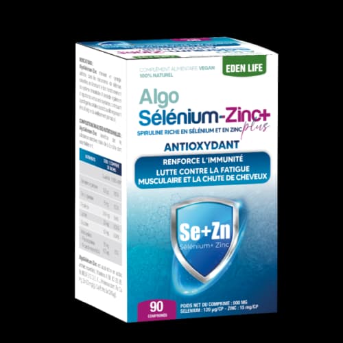 Eden Life Algo Selenium Zinc Plus 90 Comprimes