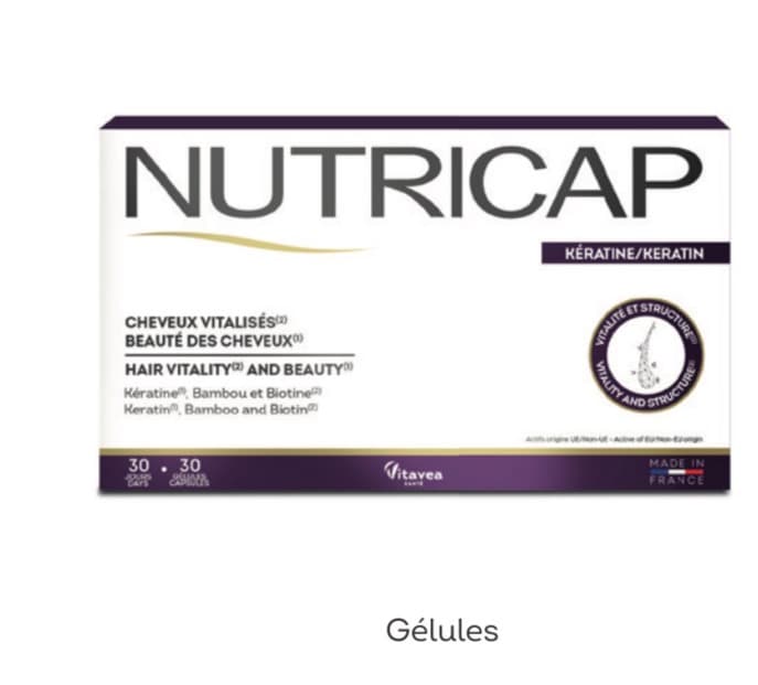 Nutricap Cheveux VITA2LISES Beaute des Cheveux Keratine 30GEL