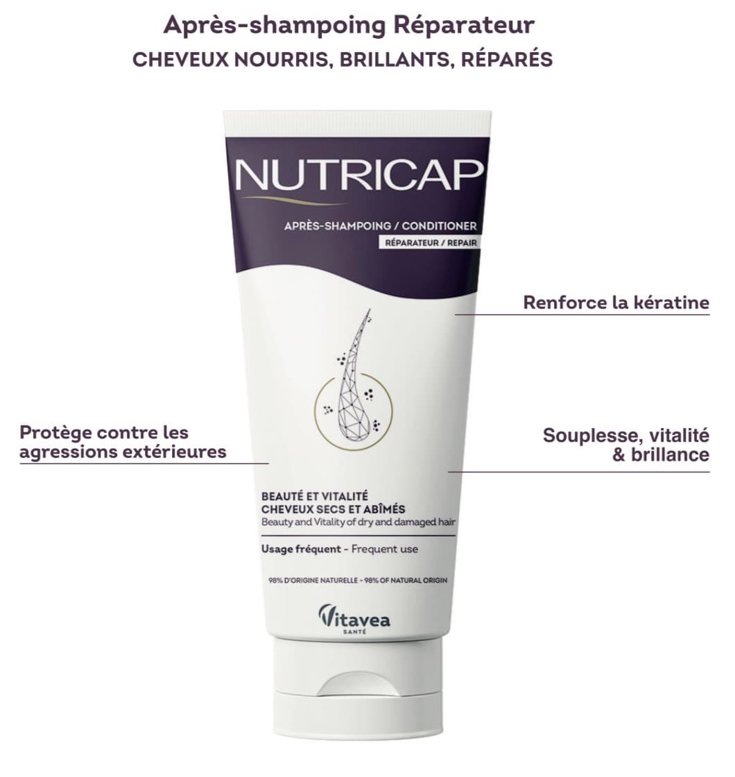 Nutricap Apres Shampoing Reparateur Cheveux Secs et Abimes 200ML