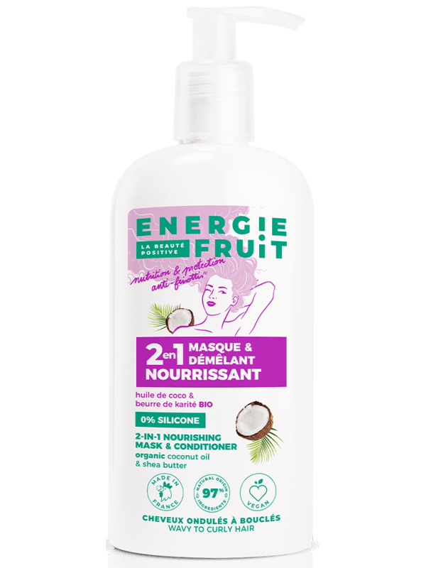 Energie Fruit Masque 2en1 Cheveux Boucles Coco Karite Bio 300ML