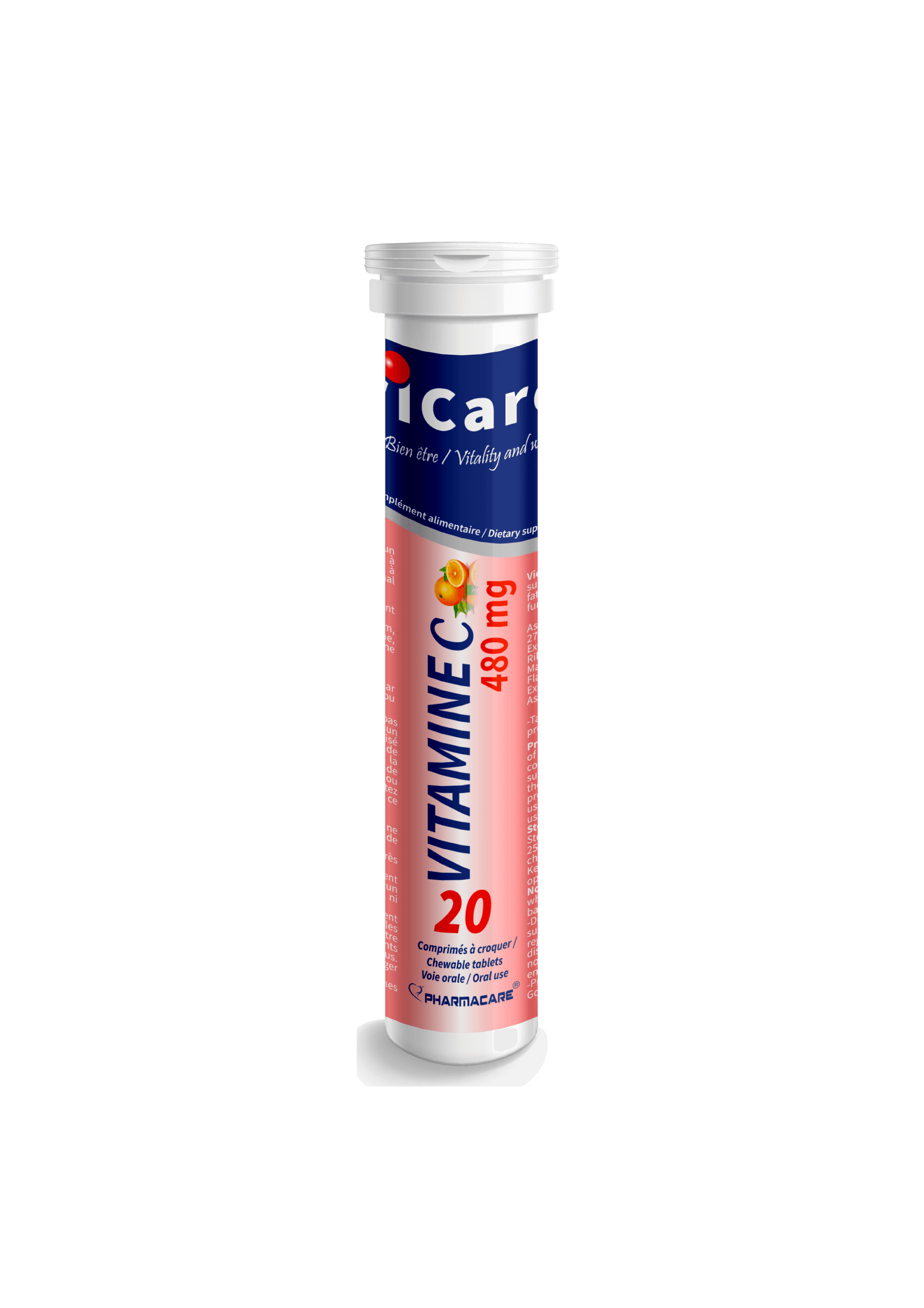 Pharmacare Vitamine C 480MG B/20C