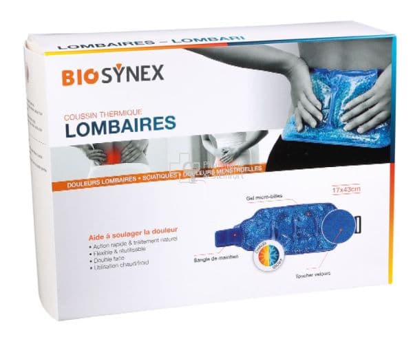 Biosynex Coussin Thermique Anti-douleurs Lombaires 17X43CM