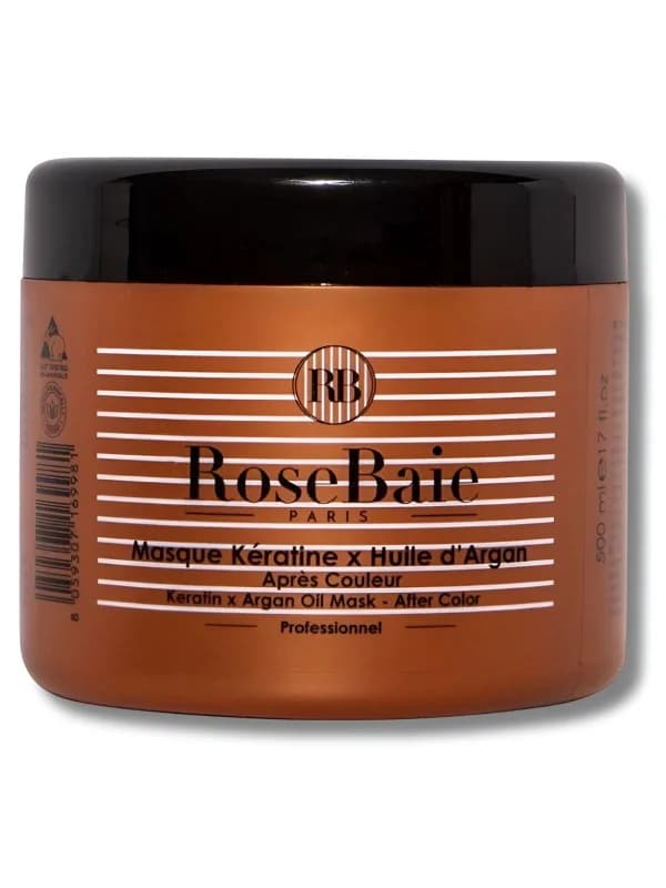 Rosebaie Masque Argan Post Coloration Anti Oxydant et Protection 500ML