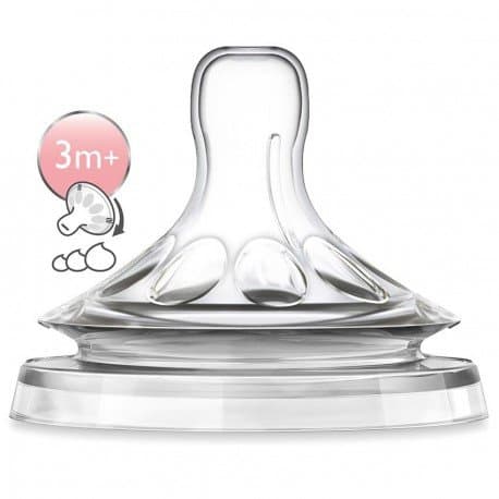 Avent Tetine Natural Variable 3M+ Lot de 2 SCF045/27