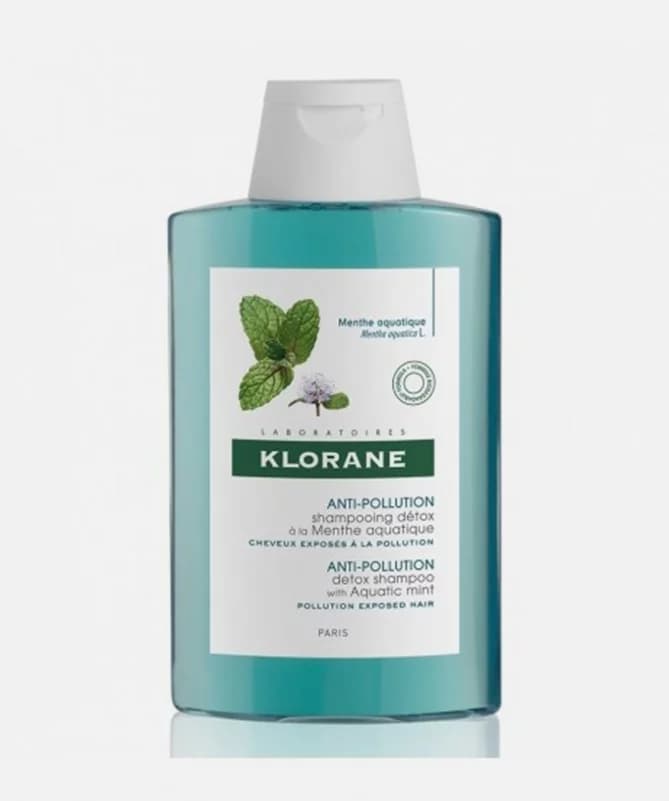 Klorane Shampoing Anti-pollution Detox a la Menthe Aquatique 200ML