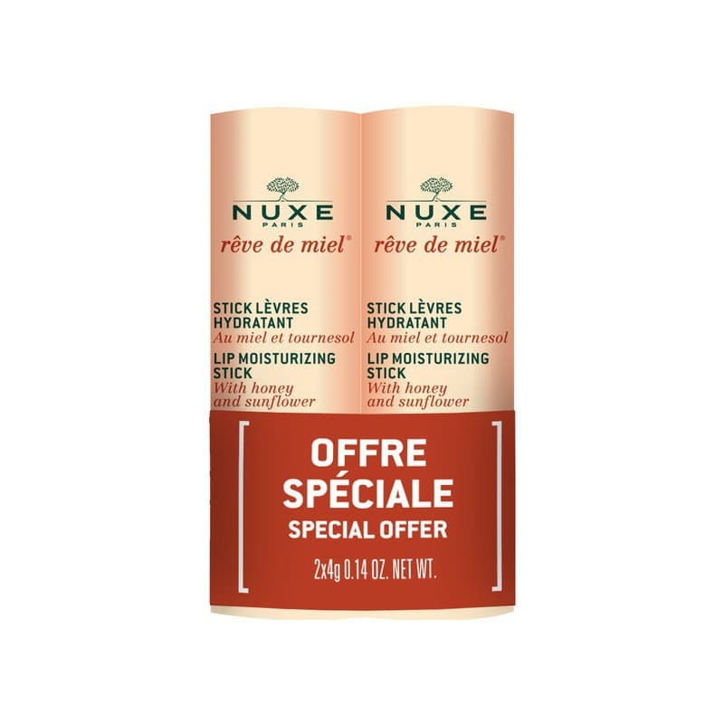 Nuxe Reve de Miel Pack Stick Levres Hydratant 4G Lot de 2
